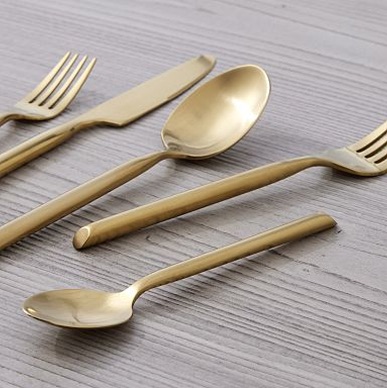Gold Flatware Grand Rapids Event Rentals Venue Bella Giornata