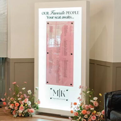 Seating Chart Event Rental