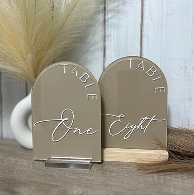 Table Numbers 1 Grand Rapids Event Rentals Venue Bella Giornata