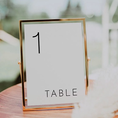 Table Numbers 3 Grand Rapids Event Rentals Venue Bella Giornata
